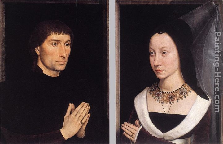 Tommaso Portinari and his Wife painting - Hans Memling Tommaso Portinari and his Wife art painting